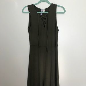 Olive Green Dress By Francesca’s